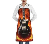 LHDGBWC Tablier imperméable pour homme et femme - Tablier de chef réglable avec poches - Tablier de cuisine pour cuisine, pâtisserie, barbecue, nettoyage de barbecue