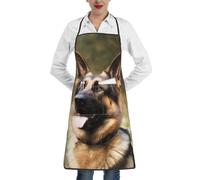 LHDGBWC Tablier imperméable pour homme et femme - Tablier de chef réglable avec poches - Tablier de cuisine pour cuisine, pâtisserie, barbecue, nettoyage du barbecue