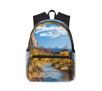 LHDGBWC Zion National Park Sac à dos de voyage léger pour ordinateur portable 15,6" pour homme et femme
