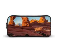 LHDGSJE Trousse à crayons légère Arches National Park - Grande capacité - Organiseur de papeterie de bureau, blanc, 22*12*5cm, Trousse à crayons