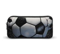 LHDGSJE Trousse à crayons légère avec ballon de football - Grande capacité - Organiseur de papeterie de bureau, blanc, 22*12*5cm, Trousse à crayons