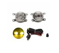Lhdktee Antibrouillard Feux Antibrouillard Avant À LED, Garniture Chromée Avec Faisceau Câbles Grille Protection Pour Toyota Pour Corolla Altis 2019 2020 2021 Feux Brouillard(Yellow fog and wire)