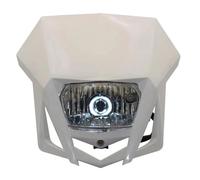 Lhdktee Motos Anti Brouillard Plaque Phare Pour Carénage Tout-terrain/motocross Double Usage Pour CRF150, 230, XR, YP20 2016 2017 2018 2019 2020 2021 2022 2023(Blanc)