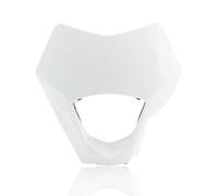 Lhdktee Motos Anti Brouillard Plaque Phare Pour GasGas, Cyclomoteur Tuning EC 250 250F 300F EX 300 350F 450F MC 450 (2021, 2022, 2023), Tout-terrain(Blanc)