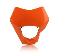 Lhdktee Motos Anti Brouillard Plaque Phare Pour GasGas, Cyclomoteur Tuning EC 250 250F 300F EX 300 350F 450F MC 450 (2021, 2022, 2023), Tout-terrain(Orange)