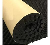 Lhdktee Panneau Mural insonorisant en Mousse Acoustique Haute densité autocollante Noire Isolation phonique Thermique