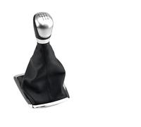 Lhdktee Tête Levier Vitesse Voiture Pommeau Levier Vitesse 5/6 Vitesses Boule Poignée Pour Focus 2 MK2 FL C-MAX 2006-2011 MK3 MK4 MK7 Galaxy Gaiter Boot Cover(6 Speed-Silvery-A)