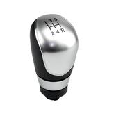 Lhdktee Tête Levier Vitesse Voiture Pommeau Levier Vitesse 5/6 Vitesses Boule Poignée Pour Focus 2 MK2 FL C-MAX 2006-2011 MK3 MK4 MK7 Galaxy Gaiter Boot Cover(5 Speed-Silvery-B)