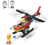 LEGO City - L’hélicoptère de secours des pompiers, Jouets de construction