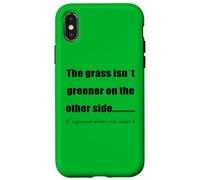 l'herbe est Plus Verte là où Vous l'arrosez Coque pour iPhone X/XS