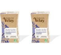 L'Herboriste du Velay - Infusion BIO Confort du Foie - Chicorée, Romarin, Huiles Essentielles d'Agrumes - Ingrédients 100% Issus de l'Agriculture Biologique - Boite de 20 Sachets (Lot de 2)