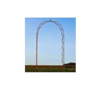 L'Héritier Du Temps Arche Sheffiled Structure en Acier Oxydé Brut Support à Grimpants Structure de Jardin 46x124,5x240cm