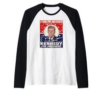 L'heure de la Grandeur John F. Kennedy pour Le président Aged JFK Manche Raglan