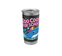 L'heure de l'école est trop cool pour que les enfants puissent retourner à l'école Gobelet isotherme en acier inoxydable double paroi