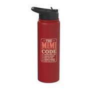 L'heure du coucher en Mimi Code, c'est chaque fois que la réponse est toujours « mamans » Stainless Steel Insulated Water Bottle