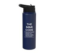 L'heure du coucher en Mimi Code, c'est chaque fois que la réponse est toujours « mamans » Stainless Steel Insulated Water Bottle