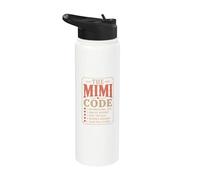 L'heure du coucher en Mimi Code, c'est chaque fois que la réponse est toujours « mamans » Stainless Steel Insulated Water Bottle