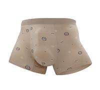 LHEZXS Boxers pour Hommes 2Pc Masculin Imprimé, Respirant, Confortable, Un Boxer De Couleur Unie-N ° 8-L