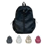 LHEZXS Sac à Dos pour l'école, Cartable pour Filles Sac À Dos De Grande Capacité pour Les Hommes Et Les Femmes avec des Voyages Imprimés-Noir