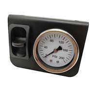 Lhfacc Kit de contrôle de jauge d'air simple en cabine avec interrupteur à palette pour kit de suspension pneumatique