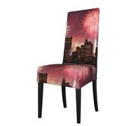 LHFIOHIRG Housses de chaise de salle à manger extensibles amovibles et lavables pour salle à manger, cuisine, fête (Las Vegas Sunset)