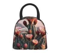 LHFIOHIRG Sac à déjeuner isotherme réutilisable et étanche pour homme et femme Motif cactus