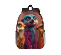 LHFIOHIRG Sac à dos réglable (suricates fouisseurs) pour garçons et filles, sac à dos d'école, sac à dos de voyage, sac à dos léger pour ordinateur portable pour adultes et adolescents