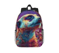 LHFIOHIRG Sac à dos réglable (suricates fouisseurs) pour garçons et filles, sac à dos d'école, sac à dos de voyage, sac à dos léger pour ordinateur portable pour adultes et adolescents