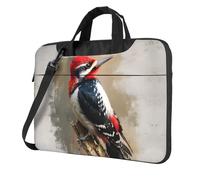 LHFIOHIRG Sac pour ordinateur portable (piver) résistant aux chocs avec doublure douce et bandoulière, Pic à bois., 25.5 x 35.5 cm