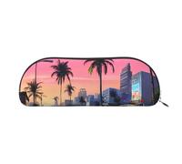 LHFIOHIRG The Old Hollywood Trousse à crayons portable avec fermeture éclair élégante pour papeterie, cosmétiques, pièces de monnaie pour l'école et le bureau, Argenté., Taille unique, Pochette à