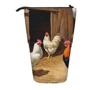 LHFIOHIRG Trousse à crayons télescopique avec motif poule et coq - Pour l'école, le bureau, les voyages