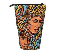 LHFIOHIRG Trousse à crayons télescopique avec motifs imprimés africains - Pour l'école, le bureau, les voyages