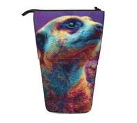 LHFIOHIRG Trousse à crayons télescopique (suricates terriers) - Trousse à crayons télescopique - Sac de rangement pour l'école, le bureau, les voyages