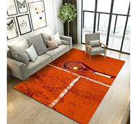 LHGBGBLN Maison Salon Tapis 3D Plage Tennis Table Basse Tapis de Sol Sport Nordique Tapis Doux Chambre Tapis de Chevet