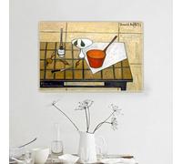 LHHJF LJHFA Affiche Abstraite Bernard Buffet《Le Pot Rouge》Art Mural Bernard Buffet Toile et Estampes Tableau de décoration intérieure Moderne 40x60cm sans Cadre