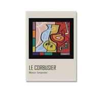 LHHJF LJHFA Affiche Abstraite Le Corbusier Art Mural de Style Nordique Peinture et Impressions Le Corbusier Décoration Moderne 50x70cmx1 sans Cadre