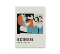 LHHJF LJHFA Affiche Abstraite Le Corbusier Art Mural de Style Nordique Peinture et Impressions Le Corbusier Décoration Moderne 50x70cmx1 sans Cadre