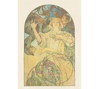 LHHJF LJHFA Affiche Alphonse Mucha Illustration Murale de la déesse des Saisons Peinture et gravures sur Toile d’Alphonse Mucha Décoration Nordique 50x70cm sans Cadre