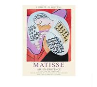 LHHJF LJHFA Affiche Aquarelle d’Henri Matisse Art Mural Vintage Peinture et gravures sur Toile de Henri Matisse Photo de décoration intérieure 40x60cm sans Cadre