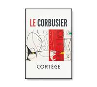 LHHJF LJHFA Affiche célèbre de l’Exposition Le Corbusier Art Mural Vintage Peinture et estampes sur Toile Le Corbusier Tableau de décoration intérieure Nordique 50x70cm sans Cadre