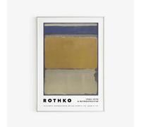 LHHJF LJHFA Affiche célèbre de Mark Rothko Aesthetics Peinture en dégradé coloré sur Toile Mark Rothko Art Mural et estampes Décoration intérieure 50x70cm sans Cadre