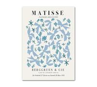 LHHJF LJHFA Affiche Classique d’Henri Matisse Art Mural Abstrait en Feuilles Peinture et gravures sur Toile de Henri Matisse Décoration Moderne 40x60cm sans Cadre