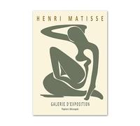 LHHJF LJHFA Affiche Classique d’Henri Matisse Art Mural Abstrait féminin Peinture et gravures sur Toile Tableau de décoration Moderne 40x60cm sans Cadre