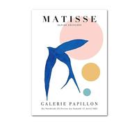 LHHJF LJHFA Affiche Classique d’Henri Matisse Illustration Abstraite Murale d’Oiseau Henri Matisse Peinture sur Toile et gravures Tableau de décoration intérieure Moderne 40x60cm sans Cadre