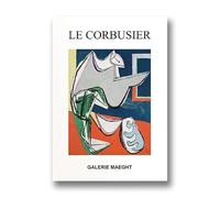 LHHJF LJHFA Affiche Classique de Le Corbusier Art Mural Moderne du Milieu du siècle Peinture et Impressions sur Toile Le Corbusier Tableau de décoration Nordique 50x70cm sans Cadre