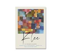 LHHJF LJHFA Affiche Classique Paul Klee Aesthetics Art Mural Vintage en Blocs de Couleur Peinture et Impressions Paul Klee Peinture et Impressions de décoration intérieure 40x60cm sans Cadre