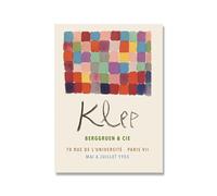 LHHJF LJHFA Affiche classique Paul Klee Aesthetics Art mural vintage en blocs de couleur Peinture et impressions Paul Klee Peinture et impressions de décoration intérieure 40x60cm Sans cadre