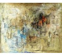 LHHJF LJHFA Affiche Classique Zao WOU Ki expressionnisme Art Abstrait Mural Zao WOU Ki Peinture et gravures en Toile Nordic Décor 60x70cm sans Cadre