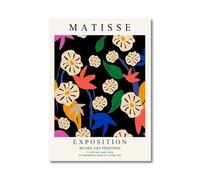 LHHJF LJHFA Affiche colorée de Henri Matisse Simple Feuille Murale Peinture et gravures sur Toile de Henri Matisse Tableau de décoration intérieure 40x60cm sans Cadre
