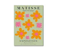 LHHJF LJHFA Affiche colorée de Henri Matisse Simple Feuille Murale Peinture et gravures sur Toile de Henri Matisse Tableau de décoration intérieure 40x60cm sans Cadre